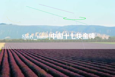 余姚中国十七块金牌