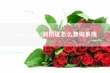 余姚消防证怎么查询系统