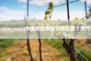 余姚中国消防救援学院在那个地方