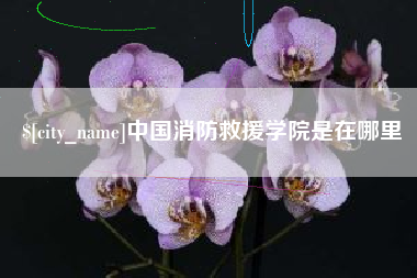 余姚中国消防救援学院是在哪里
