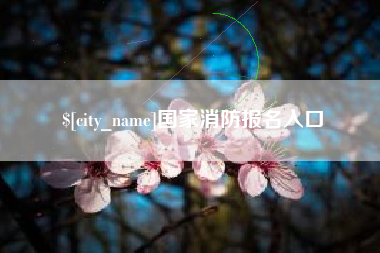 余姚国家消防报名入口
