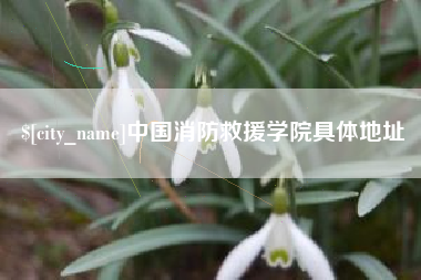 余姚中国消防救援学院具体地址