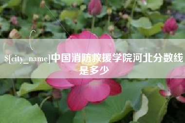 余姚中国消防救援学院河北分数线是多少