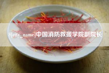 余姚中国消防救援学院副院长