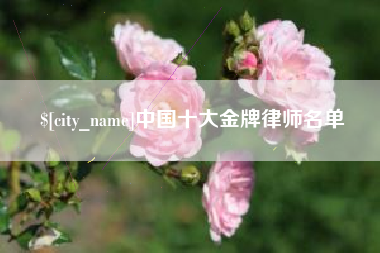 余姚中国十大金牌律师名单