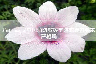 余姚中国消防救援学院对视力要求严格吗