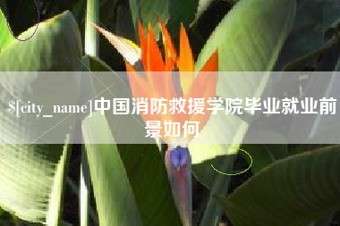 余姚中国消防救援学院毕业就业前景如何