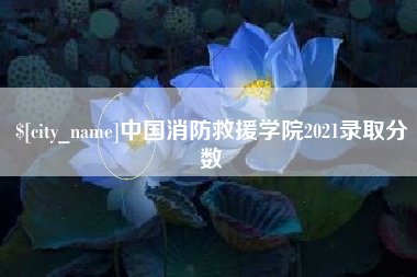 余姚中国消防救援学院2021录取分数