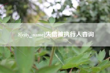余姚失信被执行人杳询