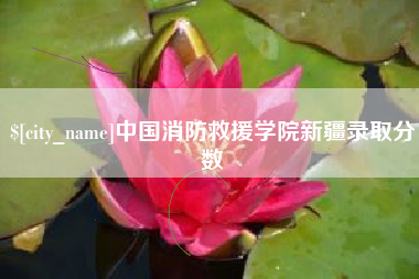 余姚中国消防救援学院新疆录取分数