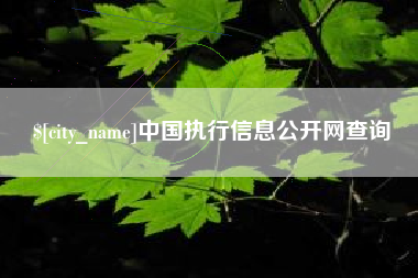 余姚中国执行信息公开网查询
