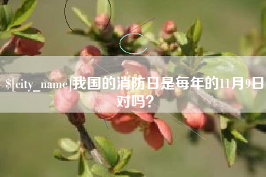 余姚我国的消防日是每年的11月9日对吗？