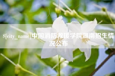 余姚中国消防救援学院湖南招生情况公布