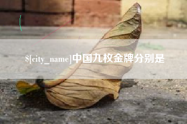 余姚中国九枚金牌分别是