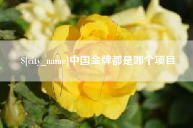 余姚中国金牌都是哪个项目