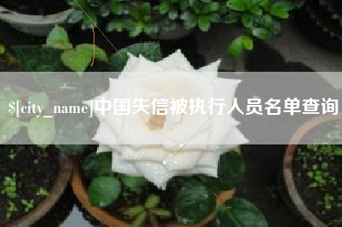 余姚中国失信被执行人员名单查询