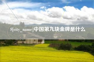 余姚中国第九块金牌是什么