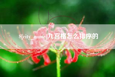 余姚九宫格怎么排序的