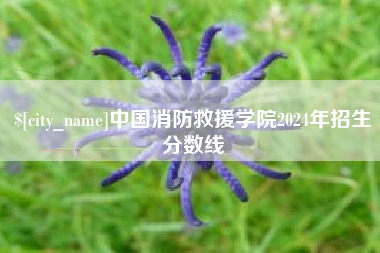 余姚中国消防救援学院2024年招生分数线