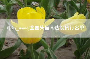 余姚全国失信人法院执行名单