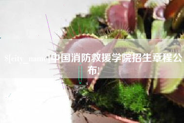 余姚中国消防救援学院招生章程公布!